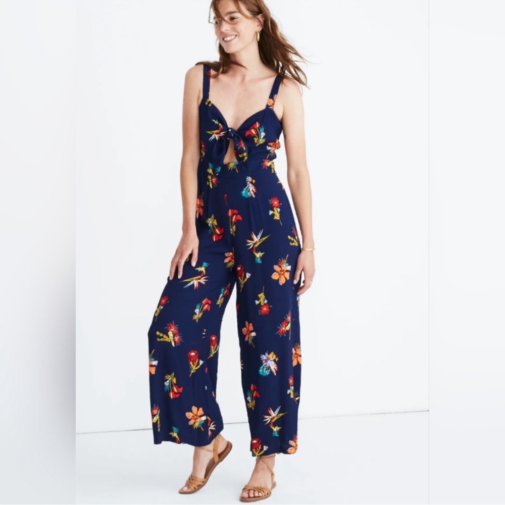 Madewell Vibrant Floral Jumpsuit